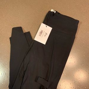NWT Zyia Black Slash Leggings